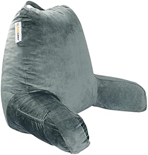 PrimeCables Comfort Memory Foam Reading Pillow, Fabric Handle, 18x15ines Soft Sitting Support Lumbar