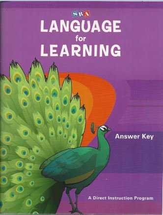 Language for Learning - Answer Key (DISTAR LANGUAGE SERIES)