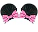 MeeTHan Pink Polka Dot Bow Clips for Baby Girls Toddlers Hair Clips Costume Accessory: M12 (Minnie clip 7 cm)