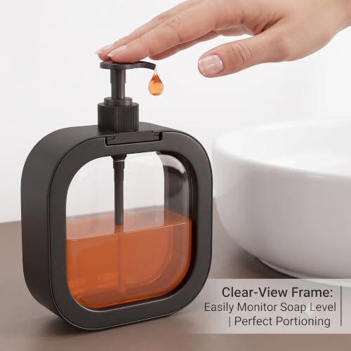 Image of MARKWELL Soap Dispenser for Wash Basin, Pack of 2 | Hand Wash Dispenser Bottle for Bathroom & Kitchen | Liquid Soap Pump Bottle | Refillable Handwash Dispenser | Multicolor