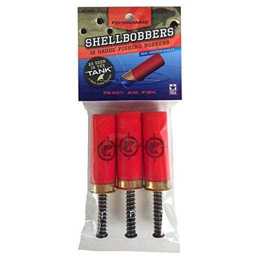 FishingAmmo Fishing Shell Bobber (3-Pack), Red
