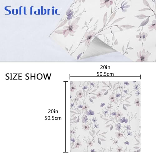 Servilletas de Tela Pack 6 20x20 in Polyester Flores miniatura 6