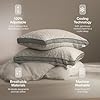 Coop Home Goods Eden Bed Pillow Queen Size for Sleeping on Back, Stomach and Side Sleeper- Medium Soft Memory Foam Cooling Gel - CertiPUR-US/GREENGUARD Gold #4
