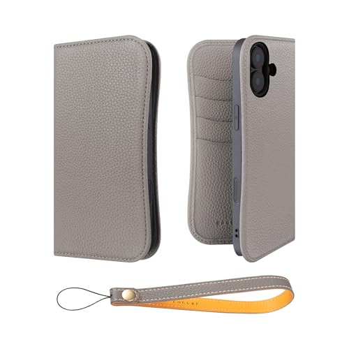 COGURE �X�}�z�P�[�X iPhone16Plus�p �蒠�^ �P�[�X �_�C�A���[�P�[�X �{�v �J�[�h���[ �X�g���b�v �����h�~ �X�^���h�@�\ TPU�P�[�X �ϏՌ� ���΂Ȃ� �M�t�g�{�b�N�X�t�� COPB �O���[�W���yGrege�z