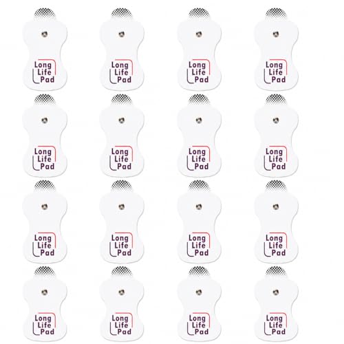 Image of AGAM Digital Therapy Machine Electrodes (Life Long) - Strong Adhesive Gel, Universal Replacement Pads for Muscle Pain Relief, Reusable TENS Unit Electrode Pads (Pack-16)