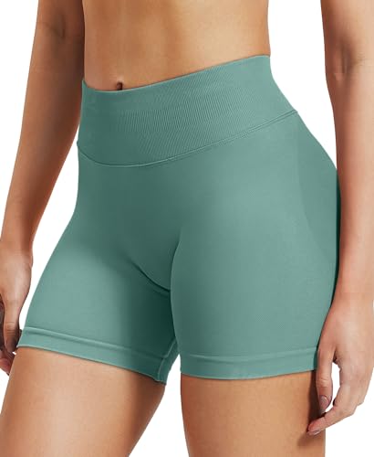 Image of VOYJOY Women Workout Impact Shorts 2.5 inch / 3.6 inch / 4.5 inch / 6 inch Scrunch Butt Booty | Tummy Control, High Waisted, Bike Short, Gentle Compression, for Women