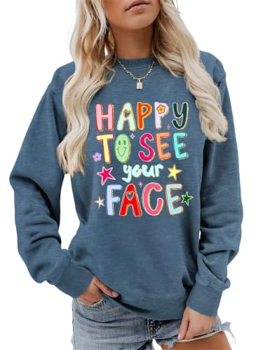 Teacher Sweatshirt Women Cute Kindergarten Teacher Sweater Gift Long Sleeve - image 1