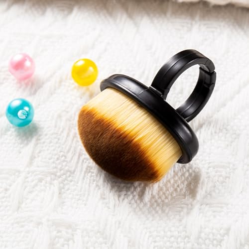 Brocha para uñas con forma de anillo para arte de uñas miniatura 5