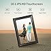 10.1 Inch WiFi Digital Picture Frame, 1280x800HD IPS Touch Screen Digital Photo Frame Electronic,16GB Memory, Auto-Rotate, Wall Mountable, Share Photos/Videos Instantly via Uhale App from Anywhere