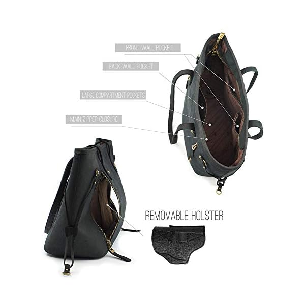 Large-Real-Leather-Concealed-Carry-Tote-Bag-For-Women-Shoulder-Handbag-Fashion-CCW-Purse Montana West Genuine Leather Purses For Women Concealed Carry purse and handbags Large Shoulder bags Tote bag MWL-002RED