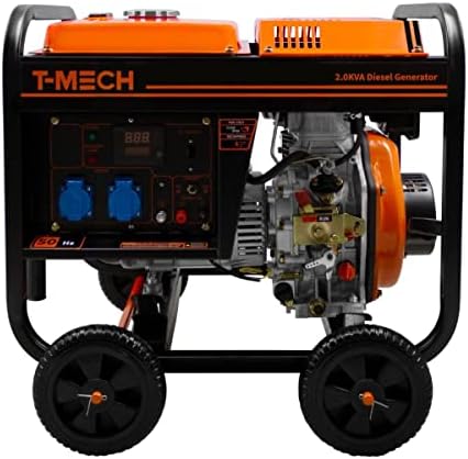 Generador Diésel Eléctrico Portátil Monofásico Marco Abierto 2kVA...