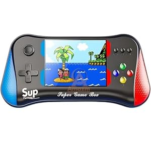 Amazm ( 10 Years Warranty) 500 in 1 Retro Mini Portable Game Box | 3.5In Big Display Handheld Gaming Console | Video Game Player with Multiple Games | Video Games for Kids