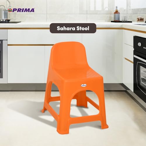 Image of Prima Sahara Multipurpose Plastic Seating Stool | Home, Office, Events, Garden & Commercial Use | Strong & Durable