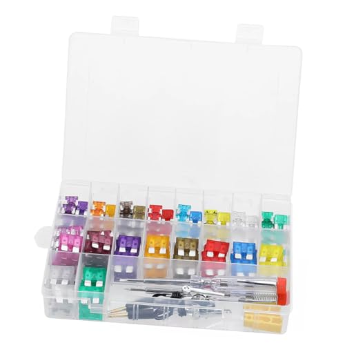Kit de 300 fusibles para automóvil DECHOUS con probador, apto para autos, camiones, embarcaciones, SUV y motocicletas, resistente a altas temperaturas y con almacenamiento versátil miniatura 1