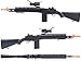 Evike Airsoft - AGM Airsoft M14 SOCOM Airsoft Spring Powered Rifle Package (Color: Black)