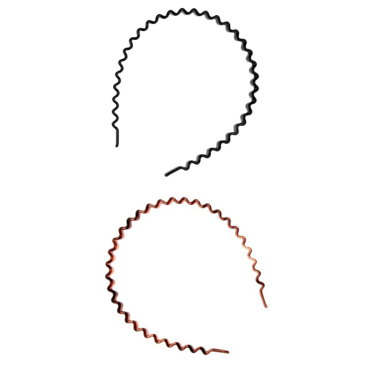 nivaa 2Pcs Hair Band Toothed Wave Headbands Women Men Girls Hair Accessory-picture-17
