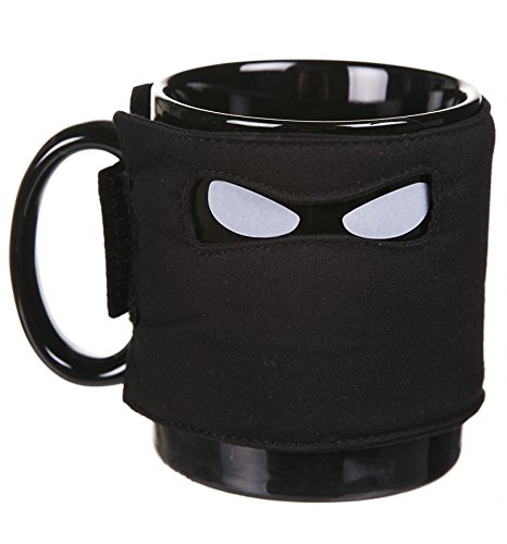 Taza Ninja Thumbsup UK 300 ml cerámica negra miniatura 2