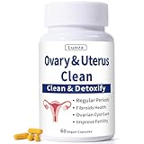 Lunza Ovary and Uterus Cleanse, Uterus Cleanse, Regular Periods, Fertility, Ovarian Cyst Health & Fibroids Support, for Abnormal Bleeding, No Cramps, 60 Vegan Capsules