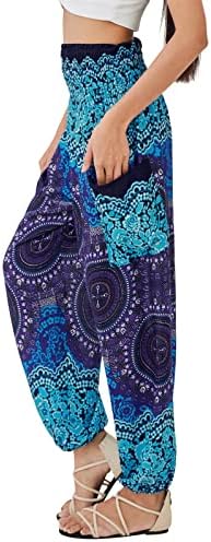 Joob Joob Boho Pants for Women - Hippie Harem Pants Women - Womens Yoga Pants โ Comfy Bohemian Flowy Hippie Clothes