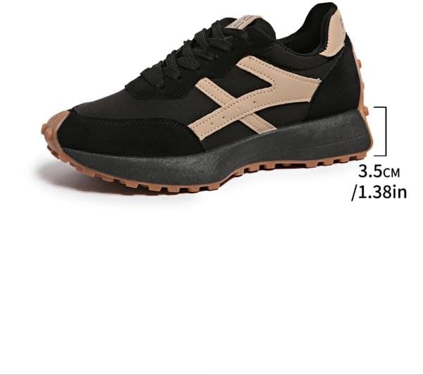 Women's Fashion Thick Sole Sneakers, Breathable Walking Shoes, Comfortable Support, Casual All-Season Footwear, Ideal for Daily Wear & Gym, Casual Athletic Sneakers - Image 6