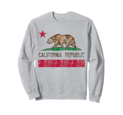 California Republic Flag Bear Vintage Souvenir Gift Sweatshirt