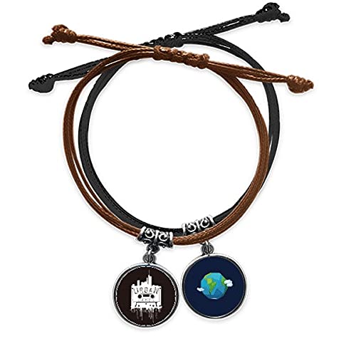 Pulsera cuerda mano de estilo graffiti para tus looks urbanos diarios