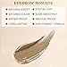 Eyebrow Pomade - Waterproof Brow Pomade for Long-lasting Results,Smudge Proof and Sweat Resistant Formula,Natural Eyebrow Makeup for All Skin Types and Tones - Dark Blonde
