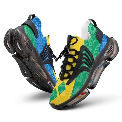 Saint Vincent Grenadines Paisley Flag Funny Women's Sneakers Lightweight Running Shoe Tennis Shoes 9women/7men（EUR40）