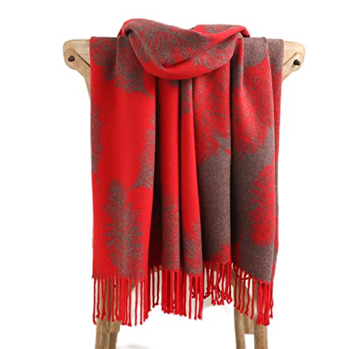 Écharpe en cachemire pour femme châle pashmina doux imprimé chic 200x65 cm