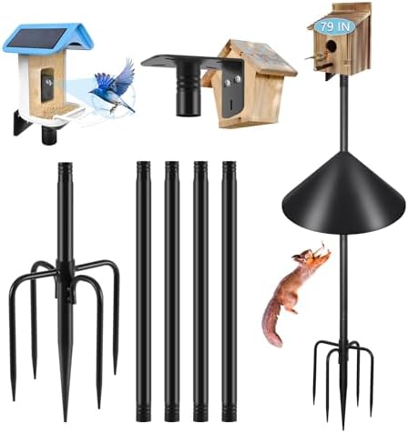 Amazon.com : Gtongoko Smart Bird Feeder Pole Squirrel Proof, 79 Inch