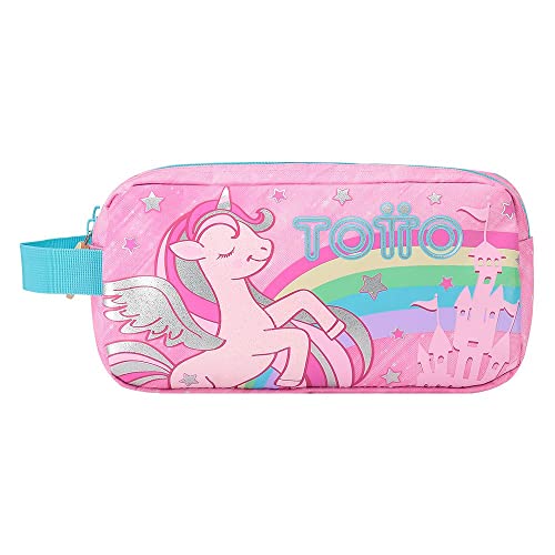 TOTTO Estuche Escolar de fantasía y Unicornio - Fantasy TAMAÑO ESTÁNDAR
