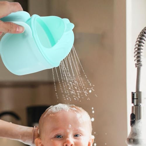 Abaodam Copo De Enxágue Para Bebê Enxágue Para Banho De Bebê 2 Peças Copo Para Lavar O Cabelo Enxágu