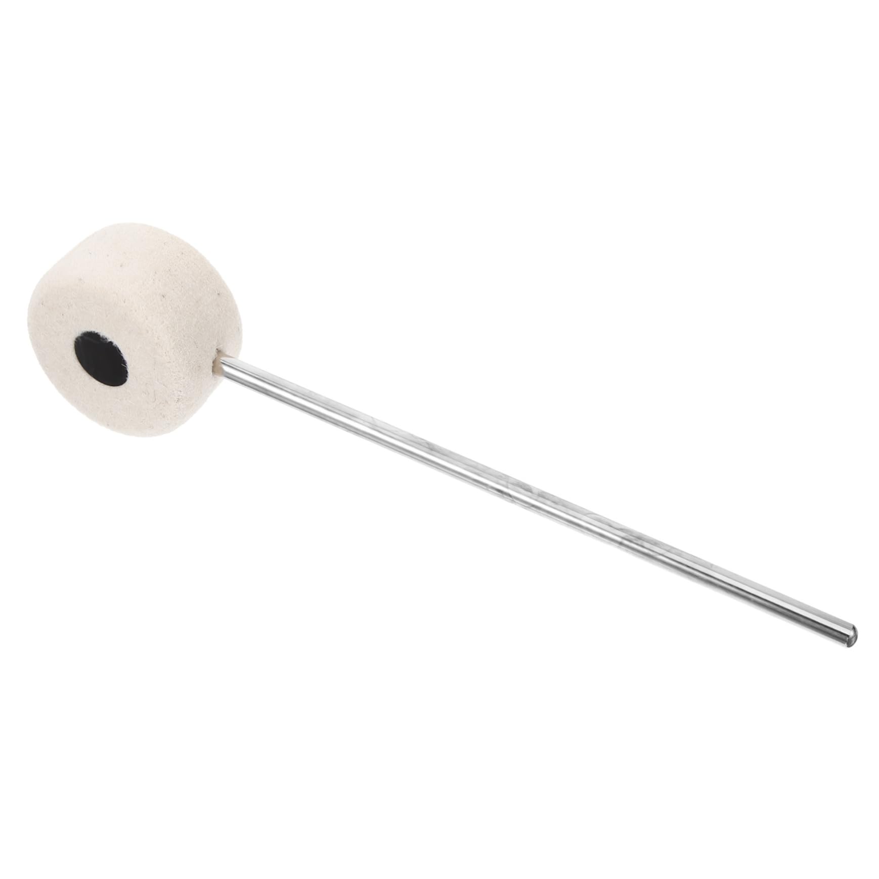 Wakauto Bass Drum Accessories Silver Drum Pedal Felt Kick Drum Pedal Hammer Drum Mallet Hammer for Bass Drum Pedal