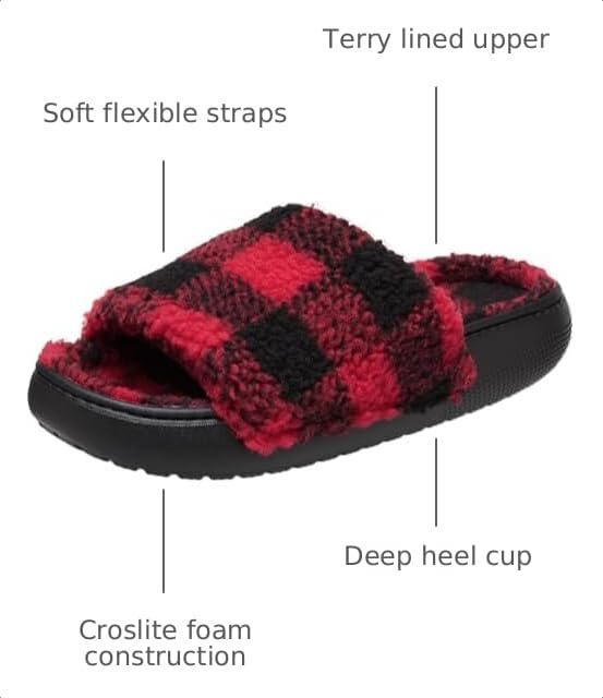 Image of Crocs Unisex-Adult Classic Cozzzy Towel Sandals
