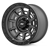 Rough Country 85 Series One-Piece Aluminum Wheel with Simulated Beadlock - 17x9, 6x5.5' Bolt Pattern, 18mm...