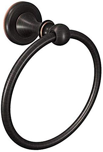 Moen Towel Ring, Whitley, Metal Base, Plastic Ring