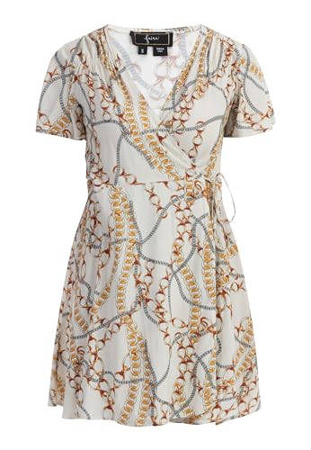 Robe moulante courte SIDONA avec imprimé intégral pour femme