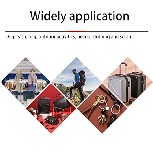 Drehkarabinerhaken für Hundeleinen, 2er Set, Robuste Edelstahl Karabiner, Ideal für Paracord 550 Hundehalsbänder, Mit drehbarem Gelenk