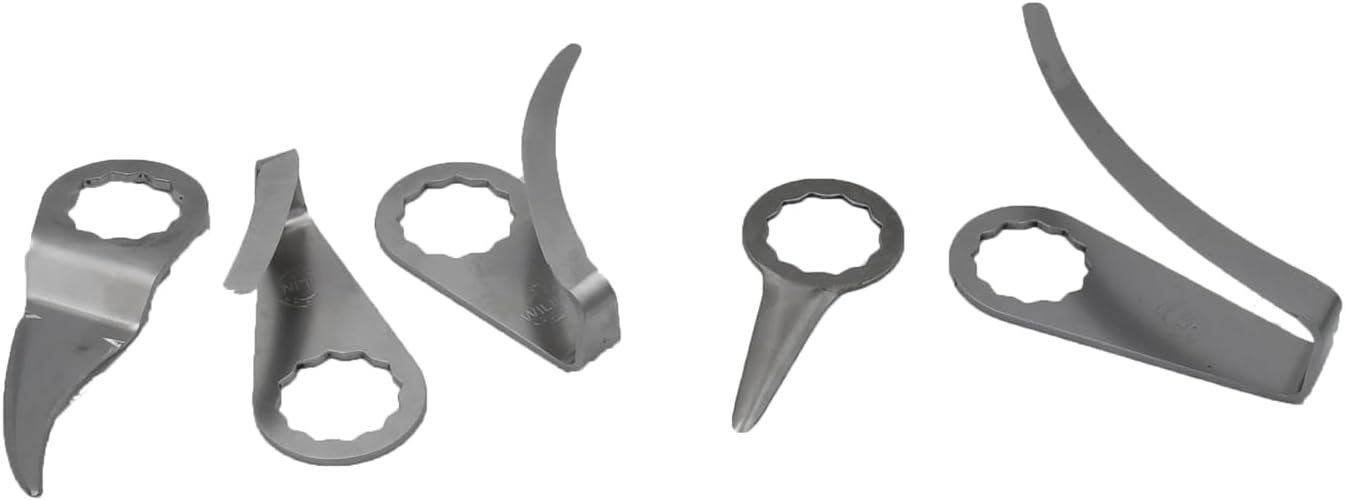 5 PCS Cold Knife Blade Pneumatic Windshield Remover Tools Parts for Car Doors Window Seal Cutter Windscreen Removal Oscillating Cut-Out Tools Replacement Part