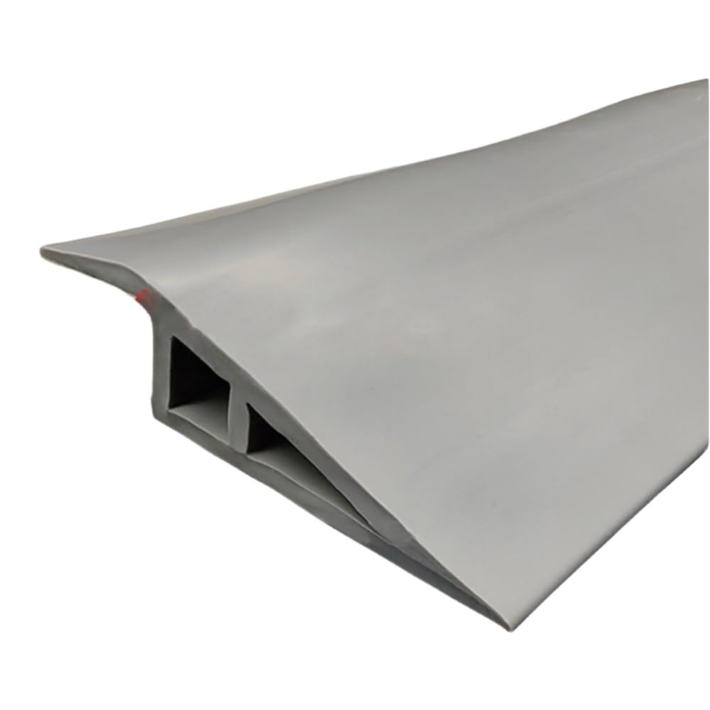 Loacea Carpet Transition Strip 1pc PVC Self Adhesive Floor Transition Strip, 1M/39.37Inch Carpet Edging Doorway Edge Trim Sealing(GRAY)