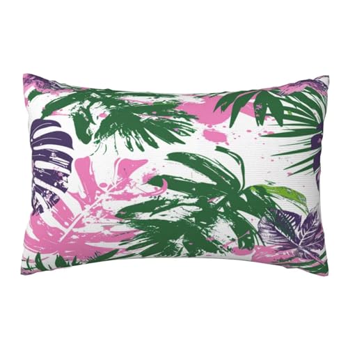 Coussin canape decoration 40x70 cm housse impermeable rose - 8