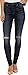 7 For All Mankind Women's Mid Rise Skinny Jean with Knee Holes