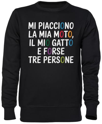 Sweat-shirt moto et chat noir idéal pour vos sorties décontractées