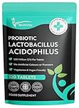 Acidophilus Lactobacillus Probiotic - 120 x 550 Million CFU Tablets - Supports Healthy Gut Microbiome & Digestion System - Reduce Bloating - Probiotic Supplements for Men & Women - Vegan and GMO Free