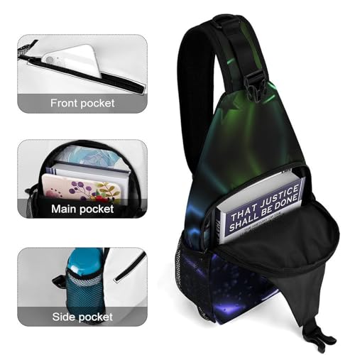 Mochila tipo Sling blanca para día y trekking miniatura 4