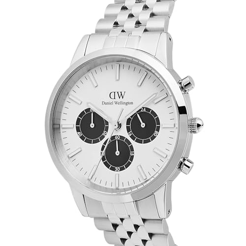 Daniel Wellington Iconic Chronograph Panda 42Mm Orologio Da Uomo - 4
