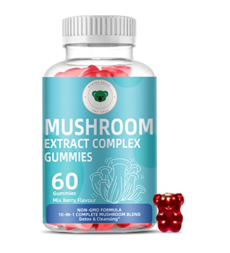 Karing Koala 10X Mushroom 2500Mg Complex W Mixed Berry Flavour-Mushroom Supplement Boosts Cognitive Performance, Immune Support, Energy. Great Alternative To Mushroom Powder & Capsules-60 Koalas #TOP9