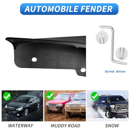 Image of Custom Fit for Mud Flaps 2019-2024 Acura RDX Mud Splash Guard Front and Rear 4-PC Set