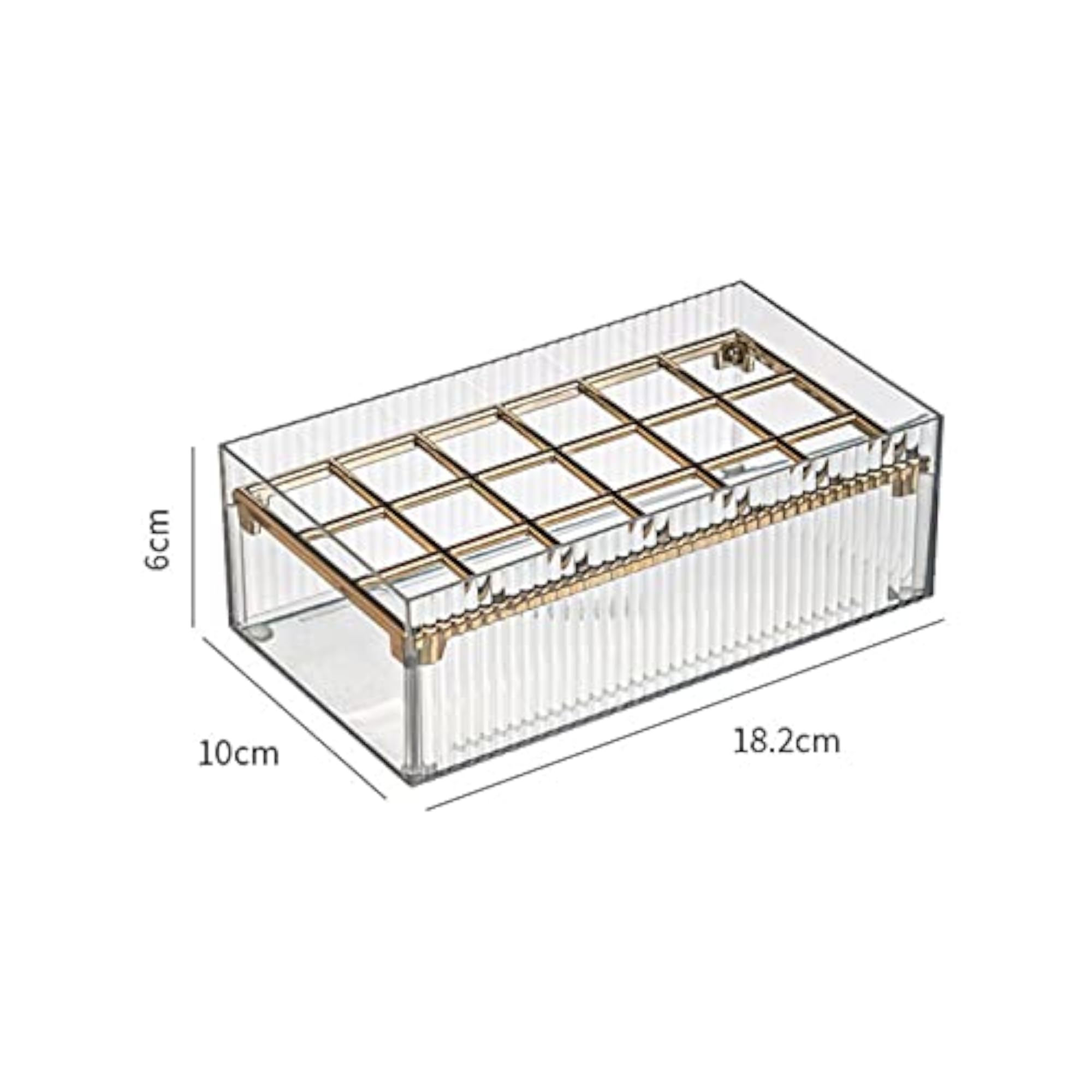 Clear Lipstick Case Makeup Organizer Storage Box