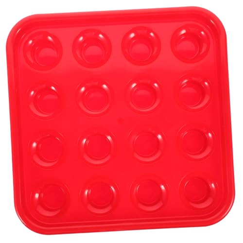 Mikikit Billiard Balls Storage Tray Game Billiard Ball Holder Desktop Pool Ball Tray Billiards Club Storage Rack